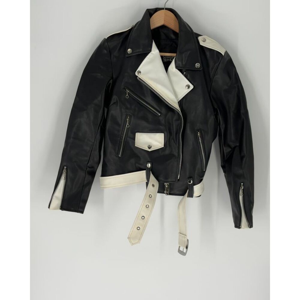 Straight To Hell Vegan Leather Moto Jacket